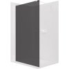 CERANO - Sprchová zástena Walk-in Onyx Cube Ľ/P - 8 mm - hranatá vzpera - biela matná, grafitové sklo - 50x200 cm CERANO - Sprchová zástena Walk-in Onyx Cube Ľ/P - 8 mm - hranatá vzpera - biela matná, grafitové sklo - 50x200 cm
