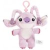 Plyšový Prívesok na kľúče Stitch & Angel Růžová Plyšový Prívesok na kľúče Stitch & Angel Růžová