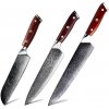 Izmael sada damaškových kuchynských nožov 3 ks MA 20154 Hnedá Izmael sada damaškových kuchynských nožov 3 ks MA 20154 Hnedá