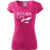 Scuba life - Dámske tričko Pure - 2XL ( Purpurová ) Scuba life - Dámske tričko Pure - 2XL ( Purpurová )