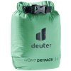 Vodotesný vak DEUTER LIGHT DRYPACK 1 Zelená,Čierna Vodotesný vak DEUTER LIGHT DRYPACK 1 Zelená,Čierna