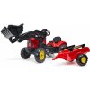 Falk Šliapací traktor 2030M Red Supercharger pedal charger s odpojiteľnou vlečkou Falk Šliapací traktor 2030M Red Supercharger pedal charger s odpojiteľnou vlečkou