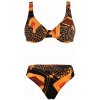 Sahira dámske dvojdielne plavky bez výstuže oranžová Sahira dámske dvojdielne plavky bez výstuže oranžová
