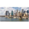 Foto obraz sklo tvrzené Manhattan New York 100x50 cm Foto obraz sklo tvrzené Manhattan New York 100x50 cm