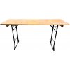 TENTino Skladací barový stôl 220x70 cm (výška 110 cm) Farba barového pivného stola: TMAVÝ TENTino Skladací barový stôl 220x70 cm (výška 110 cm) Farba barového pivného stola: TMAVÝ