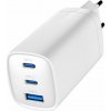 GEMBIRD PD nabíječka 1xUSB-A 2xUSB-C 67W bilá (TA-UC-PDQC65-01-W) GEMBIRD PD nabíječka 1xUSB-A 2xUSB-C 67W bilá (TA-UC-PDQC65-01-W)