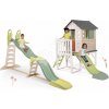 Set domček na pilieroch a šmykľavka s trojitou vlnou House On Stilts Life Smoby rozšíriteľný s 1,5 m šmykľavkou s vodotryskom Set domček na pilieroch a šmykľavka s trojitou vlnou House On Stilts Life Smoby rozšíriteľný s 1,5 m šmykľavkou s vodotryskom