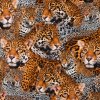 Strima Half Panama Digital Print - Leopard, Black Orange Strima Half Panama Digital Print - Leopard, Black Orange