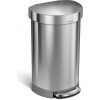 Simplehuman Kôš na odpadky 45 l sivý
