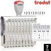 Nesamobarvící číslovačka, výška 7mm, Trodat 15710, 10-místné Nesamobarvící číslovačka, výška 7mm, Trodat 15710, 10-místné