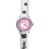 CLOCKODILE Biele dievčenské detské hodinky MAČKY CLOCKODILE Biele dievčenské detské hodinky MAČKY