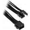 Phanteks 6+2-pin PCIe, predlžovací opletený kábel, 50 cm, čierny PH-CB8V_BK Phanteks 6+2-pin PCIe, predlžovací opletený kábel, 50 cm, čierny PH-CB8V_BK