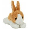 Teddies Králik ležiaci plyšový 11x15 cm hnedo-biely 0m+ Teddies Králik ležiaci plyšový 11x15 cm hnedo-biely 0m+