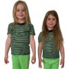 COOL NANO tričko pre deti .120 .zeleno-čierne pruhy COOL NANO tričko pre deti .120 .zeleno-čierne pruhy