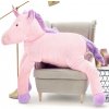 Majlo Toys jednorožec Bruno růžový 190 cm