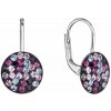 Strieborné náušnice visiace s kryštálmi Swarovski fialové jemné 31315.3 magic violet Strieborné náušnice visiace s kryštálmi Swarovski fialové jemné 31315.3 magic violet