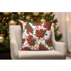 Mondo Vianočná Vianočná ruža na bielom 45 x 45 cm