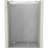 MEXEN/S - Mist-H L sprchové dvere krídlové ľavé 120, transparent, zlatá kartáčovaná 8A5L-120-001-55-00-L MEXEN/S - Mist-H L sprchové dvere krídlové ľavé 120, transparent, zlatá kartáčovaná 8A5L-120-001-55-00-L