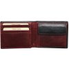 Segali pánska kožená peňaženka 2907114026 čierna červená