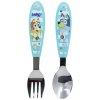 Detský príbor Bluey – kovová lyžica a vidlička ergonomický set 2 ks 50618