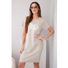 Fashionweek dámske oversize šaty s potlačou K12442 fango