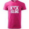 Nápis Kick Boxing - Klasické pánske tričko vyššej gramáže - 2XL ( Purpurová ) Nápis Kick Boxing - Klasické pánske tričko vyššej gramáže - 2XL ( Purpurová )