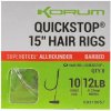 Korum Hotové Návazce Big Fish Quickstop Hair Rigs Barbed 38cm veľ.14 0,23mm 8ks
