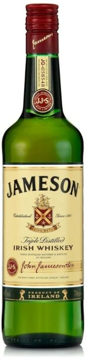 Jameson Irish Whiskey 40% 0,7 l (čistá fľaša)