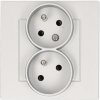 Dvojzásuvka 2P+T/16A/250V natočená (SS) matný hliník SIMON55 (simon) Dvojzásuvka 2P+T/16A/250V natočená (SS) matný hliník SIMON55 (simon)