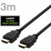 DELTACO Kábel HDMI 2.1 M/M 3m, 8K Ultra High, čier HU-30 DELTACO Kábel HDMI 2.1 M/M 3m, 8K Ultra High, čier HU-30
