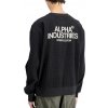 Alpha Industries mikina pánska Studio Waffle Sweatshirt black