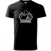 Apalucha chalupa - Klasické pánske tričko vyššej gramáže - XL ( Čierna ) Apalucha chalupa - Klasické pánske tričko vyššej gramáže - XL ( Čierna )