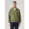 Levi's Original Housemark Quarter-zip Pullover A8606-0006 Moss Olive Levi's Original Housemark Quarter-zip Pullover A8606-0006 Moss Olive