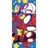 Carbotex Bavlnená plážová osuška Spidey motív Pripravení do akcie 70 x 140 cm