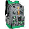 Školský batoh viackomorový Minecraft, odtiene hnedej a béžovej, zelený Školský batoh viackomorový Minecraft, odtiene hnedej a béžovej, zelený