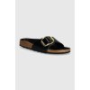 Kožené šľapky Birkenstock Madrid Big Buckle 1022650 čierna EUR 36 Kožené šľapky Birkenstock Madrid Big Buckle 1022650 čierna EUR 36
