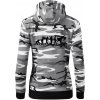 Karate Evolúcia - kop - Mikina dámska trendy zipper s kapucňou - S ( Šedý maskáč ) Karate Evolúcia - kop - Mikina dámska trendy zipper s kapucňou - S ( Šedý maskáč )