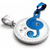 Double prívesok Music Symbol - modrý Double prívesok Music Symbol - modrý
