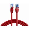S/FTP (PiMF) Patchkábel LSOH 0.5m cat.7, červený, Cu, SuperFlex S/FTP (PiMF) Patchkábel LSOH 0.5m cat.7, červený, Cu, SuperFlex