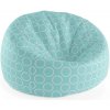 Sablio Sedací vak Cocoon Bílé kruhy - 75 x 45 x 35 cm Sablio Sedací vak Cocoon Bílé kruhy - 75 x 45 x 35 cm