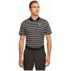 Pánske golfové tričko Nike Dri-Fit Victory Stripe L Čierna/Biela Pánske golfové tričko Nike Dri-Fit Victory Stripe L Čierna/Biela