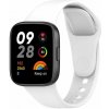 Xiaomi Redmi Watch 3 biely silikónový náramok na smart hodinky Xiaomi Redmi Watch 3 biely silikónový náramok na smart hodinky