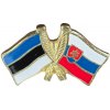 Odznak dvojvlajkový - Slovensko-Estónsko Odznak dvojvlajkový - Slovensko-Estónsko
