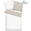 HERDING TOM TAILOR posteľná bielizeň Check and Stripes Sunny Sand & White 70x90 140x200