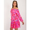 Rue Paris Dress-WN-SK-8282.32-dark pink