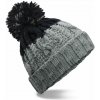 Beechfield B 437 APRES Čiapka light grey/black
