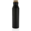 Termo fľaša Gaia z RCS recyklovanej nerezovej ocele, čierna Termo fľaša Gaia z RCS recyklovanej nerezovej ocele, čierna