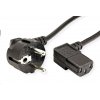 C-TECH kabel síťový 220/230V napájecí, lomený, VDE, 2m C-TECH kabel síťový 220/230V napájecí, lomený, VDE, 2m