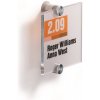 DURABLE Informačná tabuľka Crystal Sign 105x105 mm DURABLE Informačná tabuľka Crystal Sign 105x105 mm