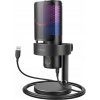 Kondenzátorový mikrofón Fifine A9 USB RGB štúdiový s podsvietením Kondenzátorový mikrofón Fifine A9 USB RGB štúdiový s podsvietením